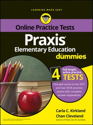 cover image of Praxis Elementary Education For Dummies